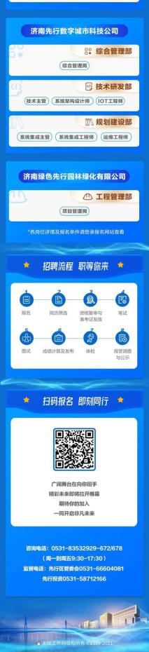 2023济南先行区投资有限公司招聘,济南先行投资集团2023招聘