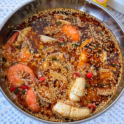 加点滋味捞汁小海鲜调料,简单又华丽的捞汁小海鲜