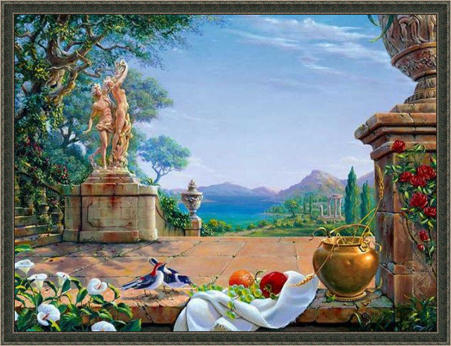 数字油画诗情画意,法国画家笔下的风景油画真明媚