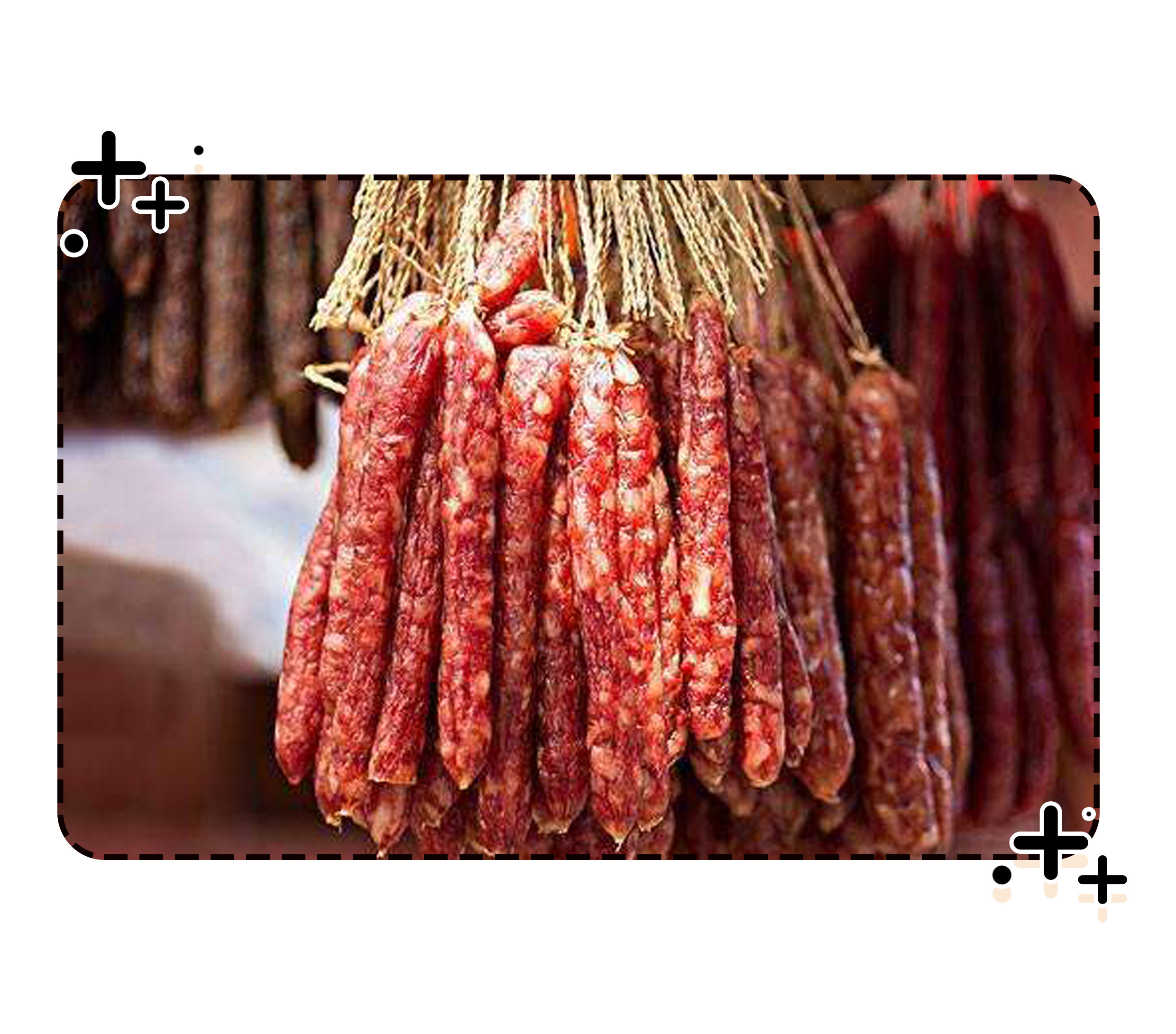 德国人对香肠爱得深沉，中国人同样对香肠欲罢不能（菲李漫画）