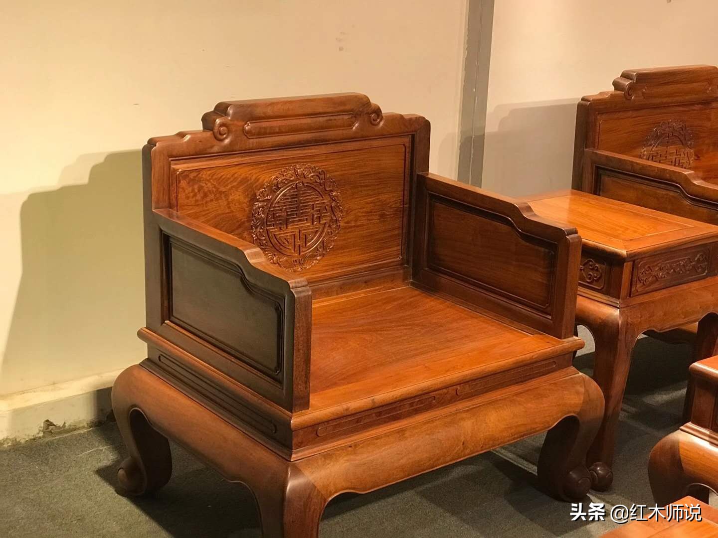 缅甸花梨经典独板沙发,缅甸花梨汉宫沙发六件套精品