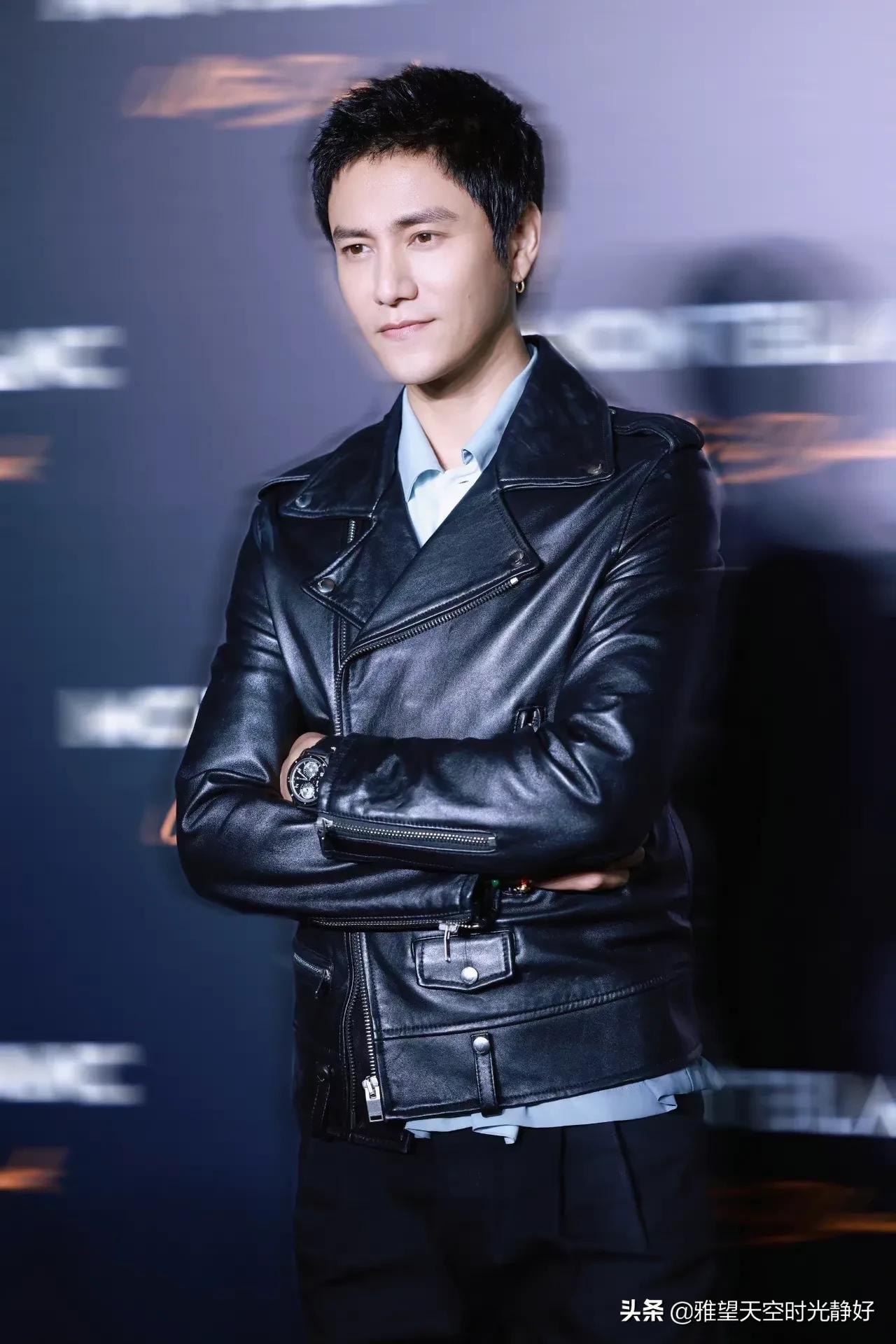 秋冬男星皮衣穿搭,男明星皮衣外套搭配