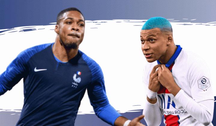 前队友足球,姆巴佩克莱枫丹训练