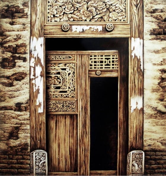 田玉田烙画动物作品欣赏,田玉田烙画多少钱