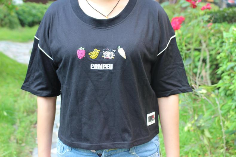 刺绣纯棉t恤女大码,正品刺绣t恤19.9