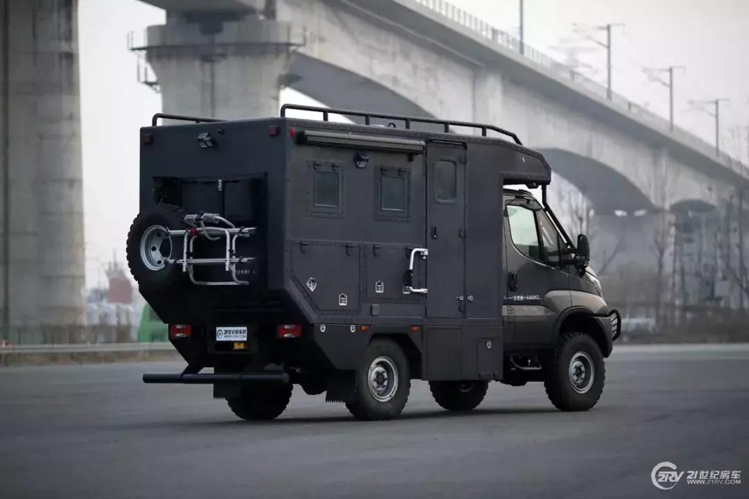 四驱带差速锁越野原厂房车,低顶四驱越野房车介绍