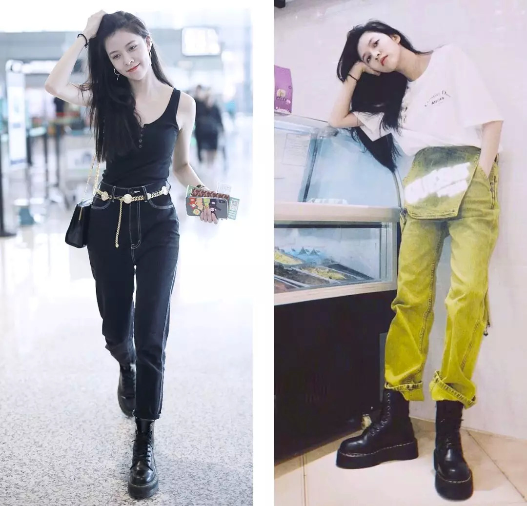 一点也不热，酷妹的马丁靴里都有空调