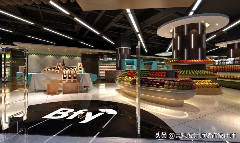 商场店铺设计案例图纸,超市设计图解大全