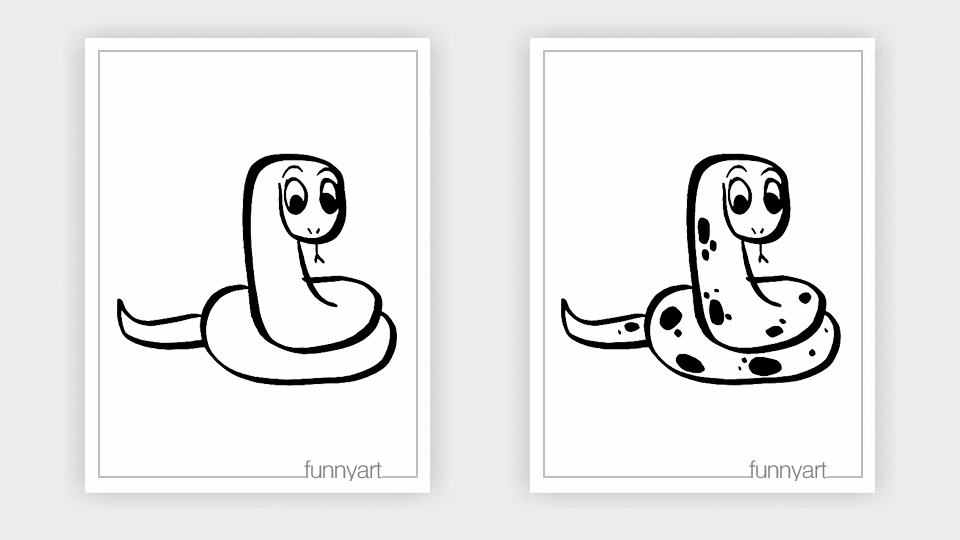 怎么画盘起来的蛇,如何简易画蛇用大纸