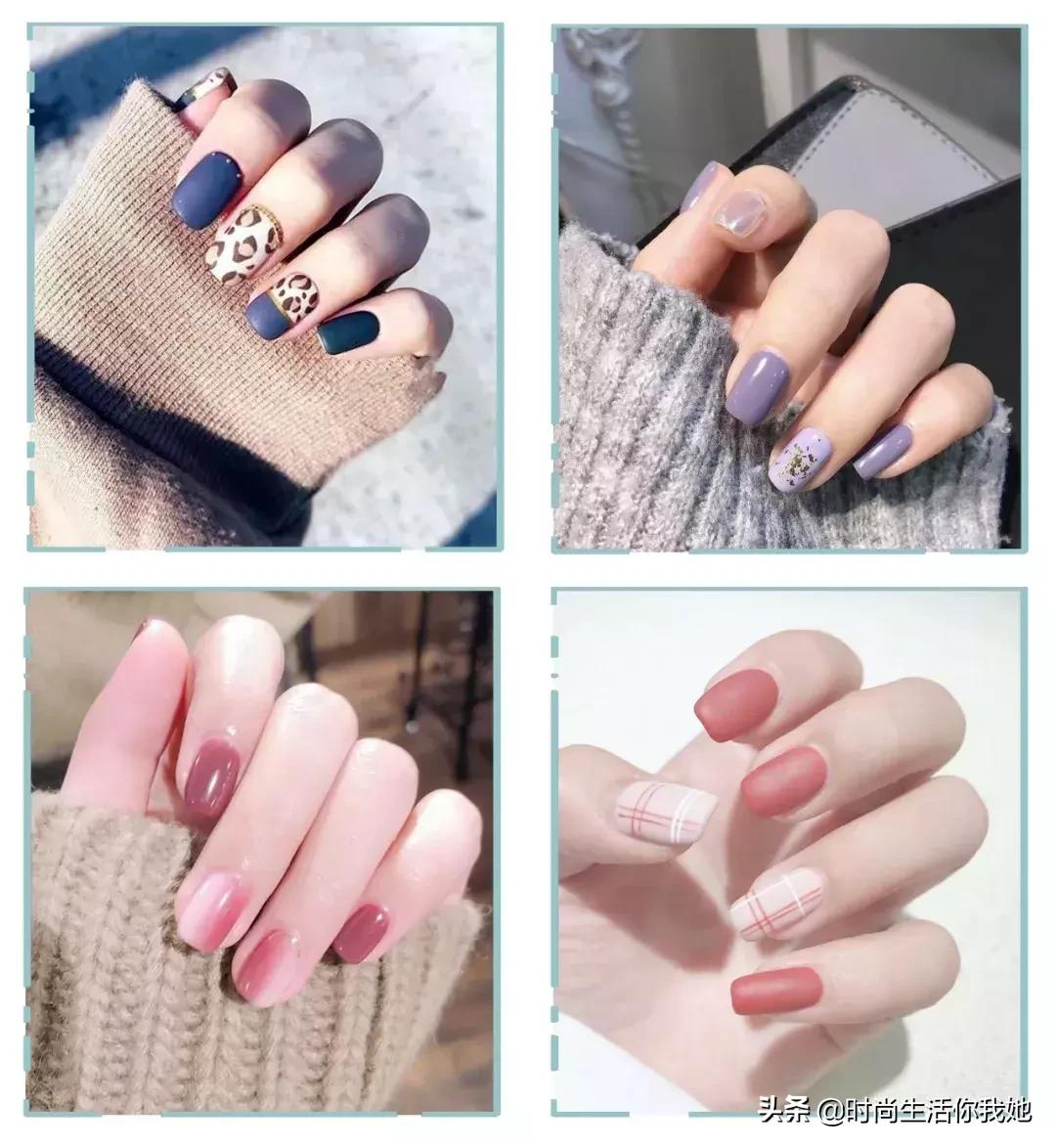 美甲怎么选择适合自己的指甲形状,看一下美甲款式