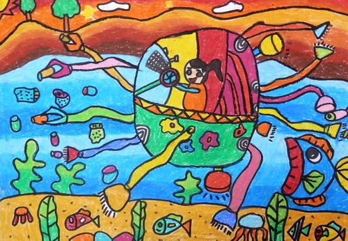 适合孩子的绘画工具,儿童油画绘画棒画好看的东西