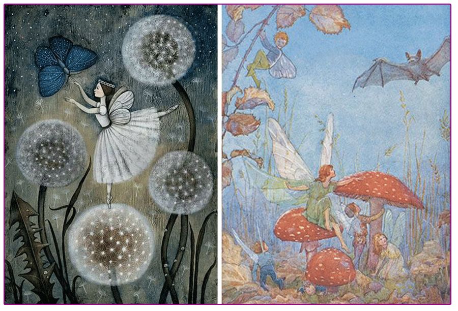 奇幻森林的儿童绘画作品,怎么画森林精灵儿童画