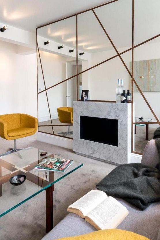 通透电视背景墙隔断设计,电视墙做造型好吗