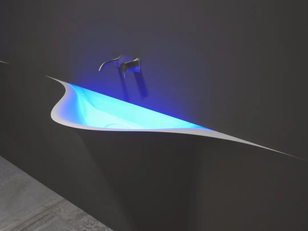 高颜值小型洗手池一体,100款超美的景观雕塑