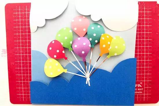 幼儿园气球手工贴画,气球创意手工