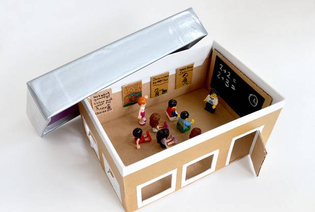 鞋盒手工创意小学,4-6岁儿童鞋盒手工小汽车