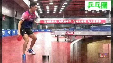 马龙张继科前冲弧圈球动作区别,张继科反手拉前冲慢动作