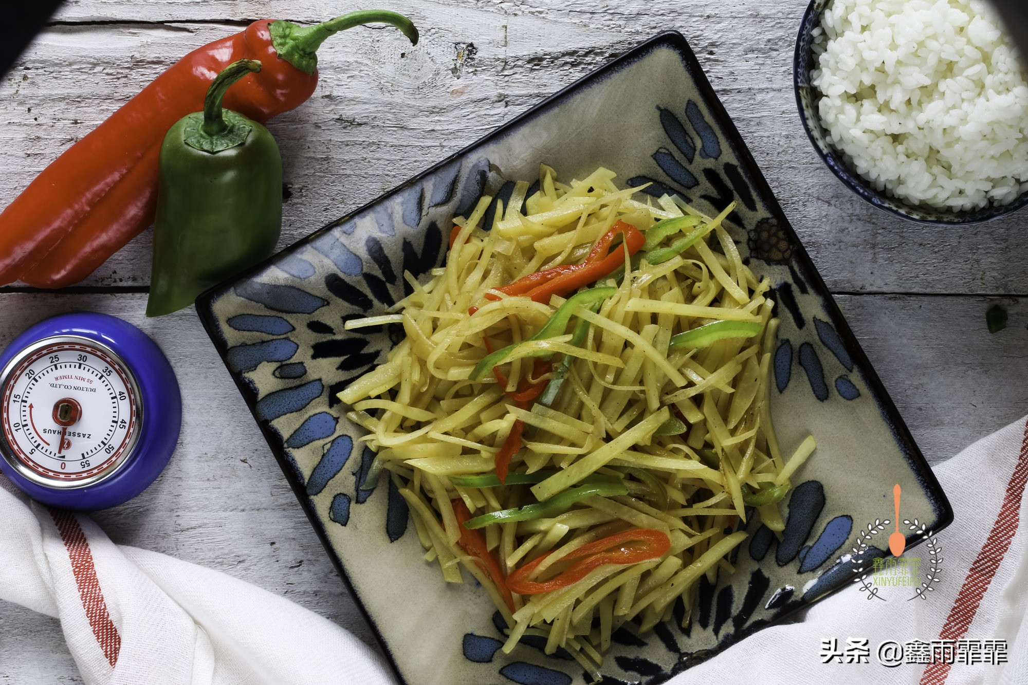 炒土豆炒焦了怎么办,狼牙土豆怎么做才不会变色