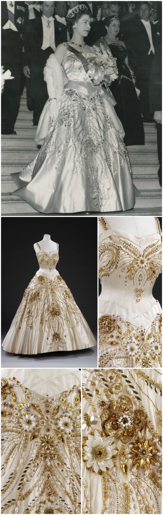女王轻奢高定礼服,英国女王伊丽莎白连衣裙