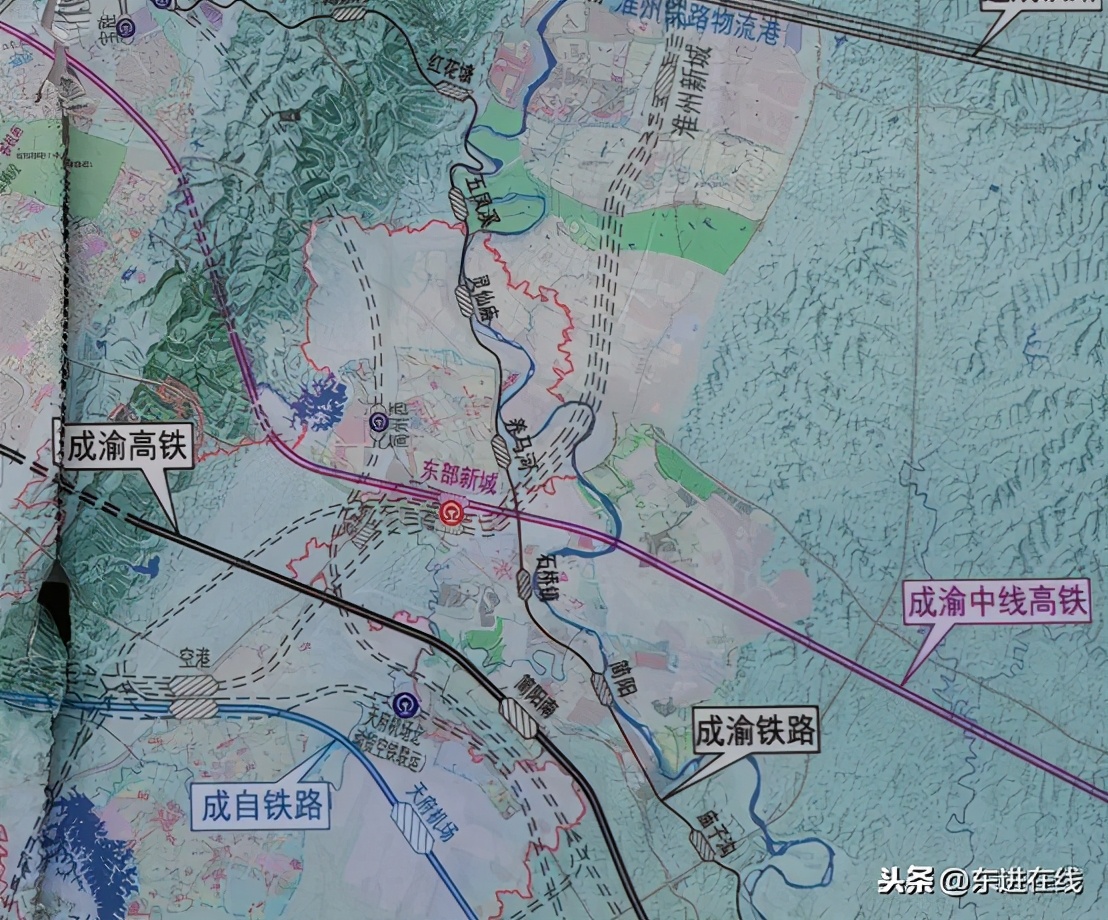 成都东部新区高铁站最新规划图,成都东部新区火车站规划