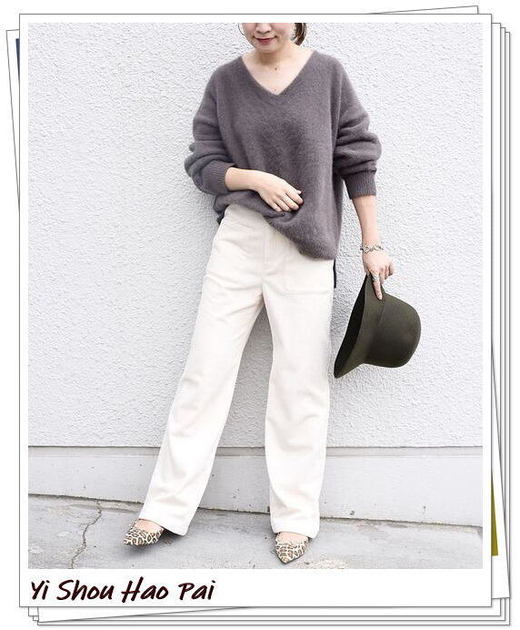 秋冬灯芯绒裤子女,秋冬白色灯芯绒裤子