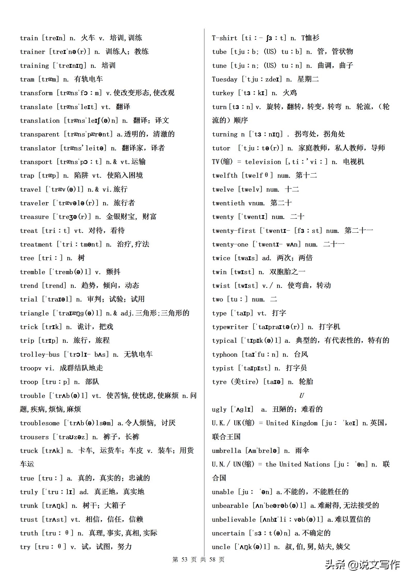 高考英语满分词汇量,高考英语必备1000单词