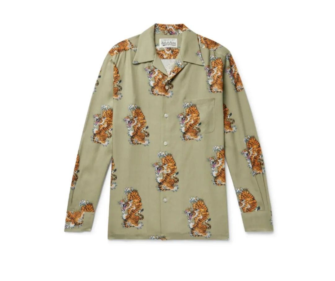 日系复古长袖衬衫,复古绣花领长袖