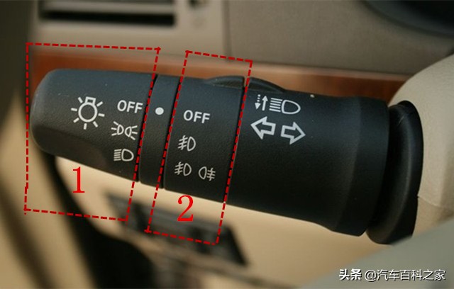 大灯开关正确使用方法,车灯光开关和雨刷开关位置