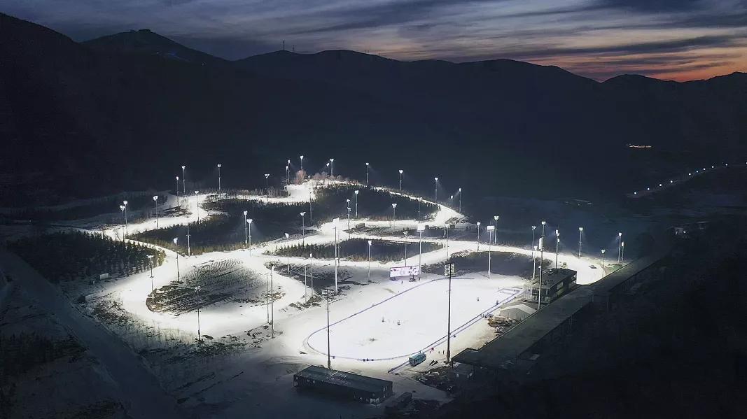 张家口崇礼奥运赛场情况视频,张家口世界冰雪大世界