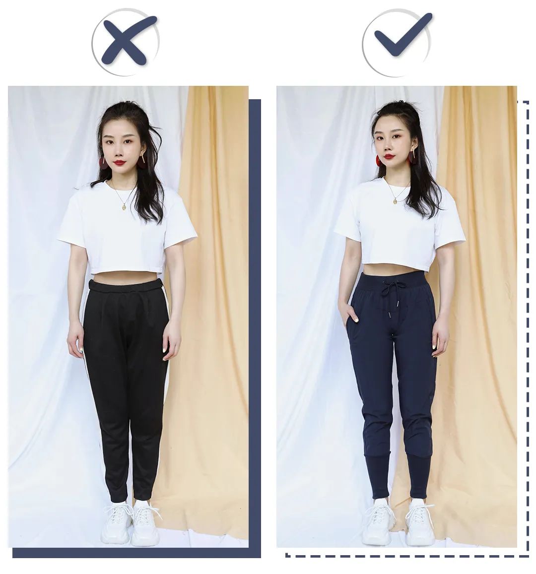 腿不直腿粗胯宽推荐几号裤子,胯宽腿粗适合穿什么裤子显瘦