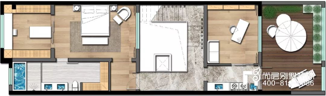 尚层作品万科高尔夫570㎡，现代美式清雅风