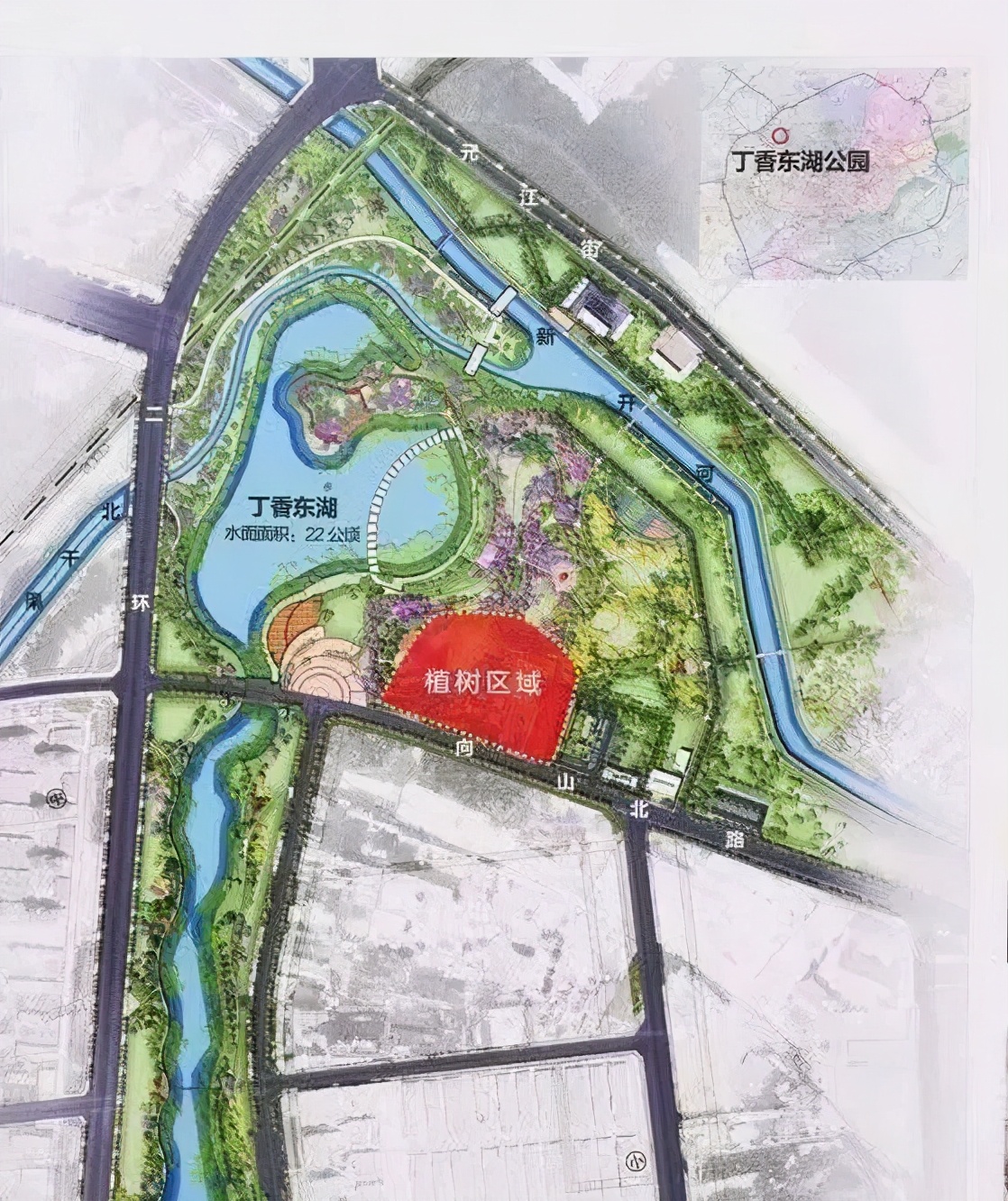 于洪新增一所小学，丁香东湖公园也稳了