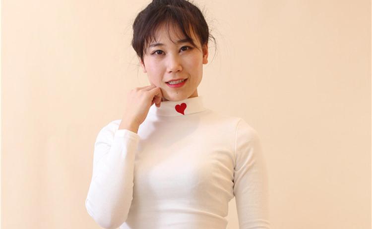 半高领T恤女内搭高级感,半高领t恤文艺女夏高级感