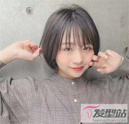 显瘦短发圆脸图片,适合圆脸的流行短发女款