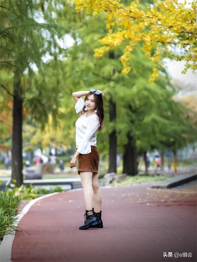 世博公园银杏林摄影照片,上海世博公园银杏最佳摄影机位