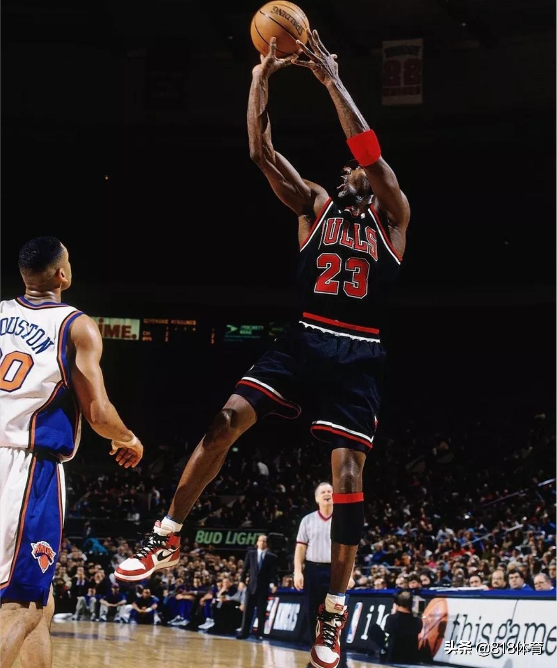乔丹上脚aj1芝加哥实战照片,神就是神完整版