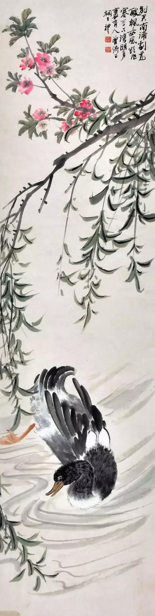 潘天寿100幅花鸟画欣赏,潘天寿花鸟画简史