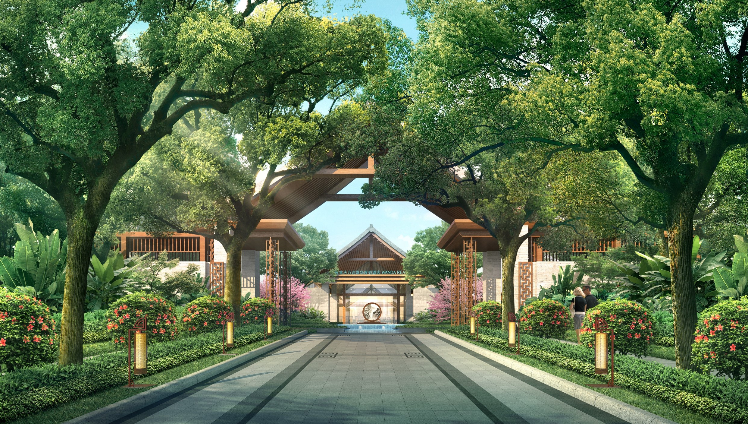 重庆融创文旅城景观,重庆融创文旅效果图