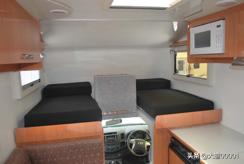 皮卡房车最佳方案布局,皮卡房车后置厨房布局
