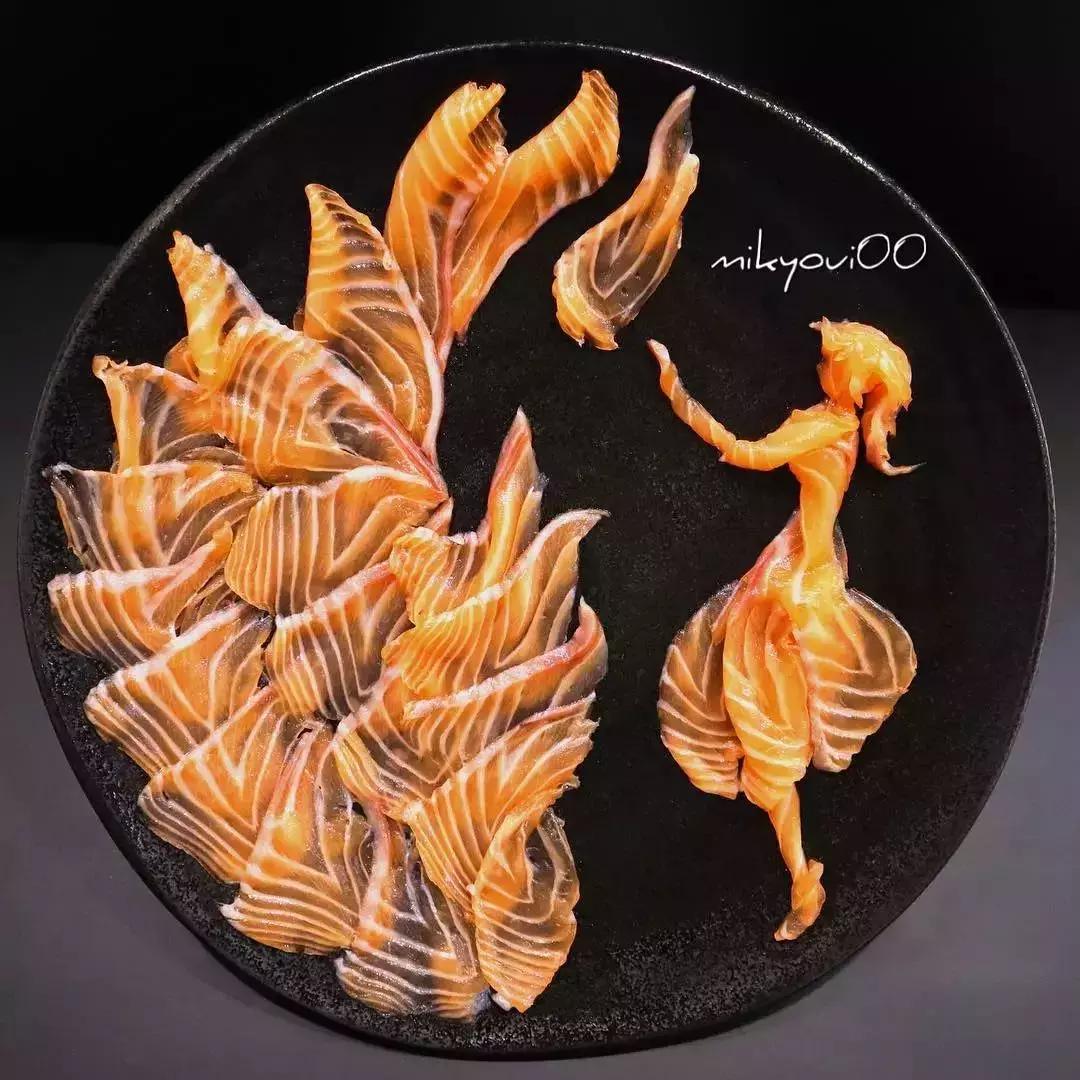 他用3d作画每张图都美到窒息,用三文鱼作画也能美到爆