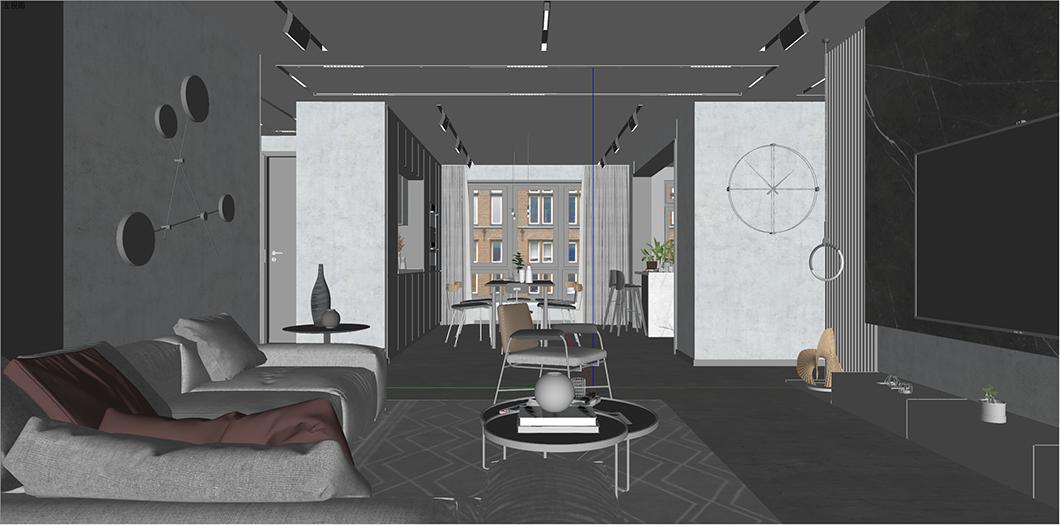 设计师用草图大师渲染,给设计师出效果图