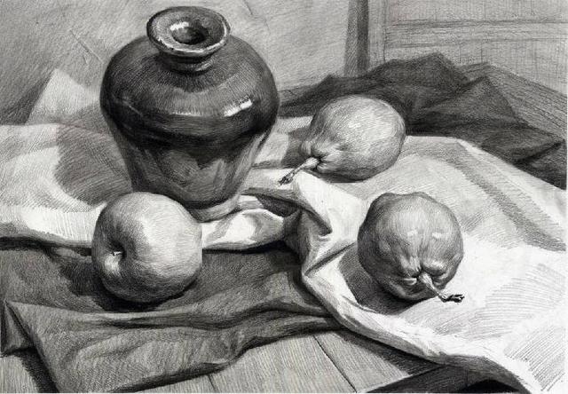 素描不会画实物怎么办,素描静物不会深入刻画