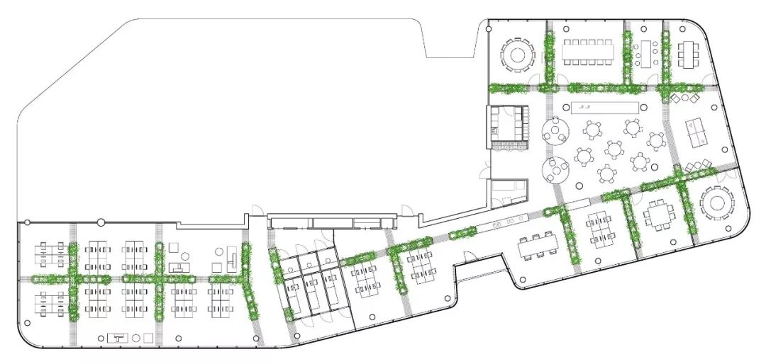 办公室布局平面图100平写字楼,施工项目部办公室规划布局平面图