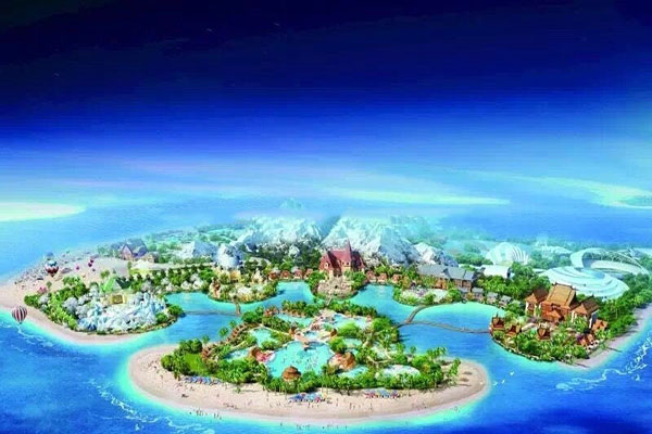 海南儋州海花岛最新视频,中国海南海花岛全景看房