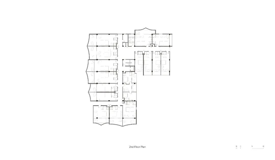 两亩地民宿设计方案效果图,乡村两层排屋民宿设计