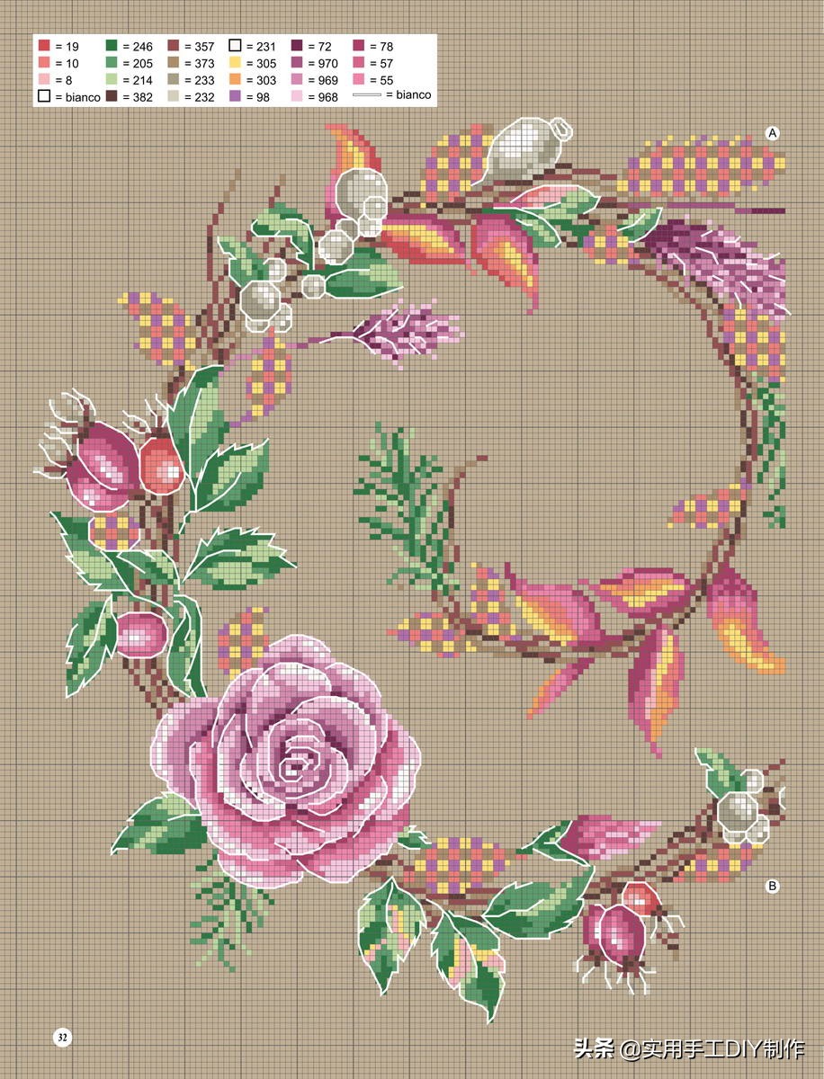 十字绣抱枕半针绣卡通,十字绣图大全