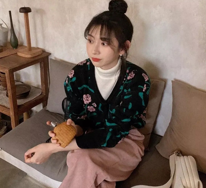 显瘦毛衣穿搭微胖女生秋冬季,120-140斤微胖高档毛衣厚款打底