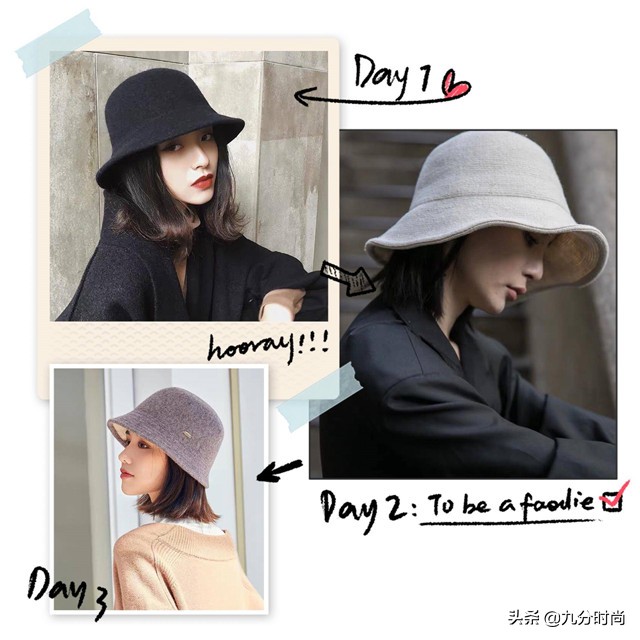 女人的品味时尚,时尚洋气毛呢帽