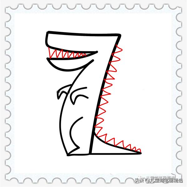 儿童简笔画画鳄鱼,儿童简笔画推荐3-6岁鳄鱼