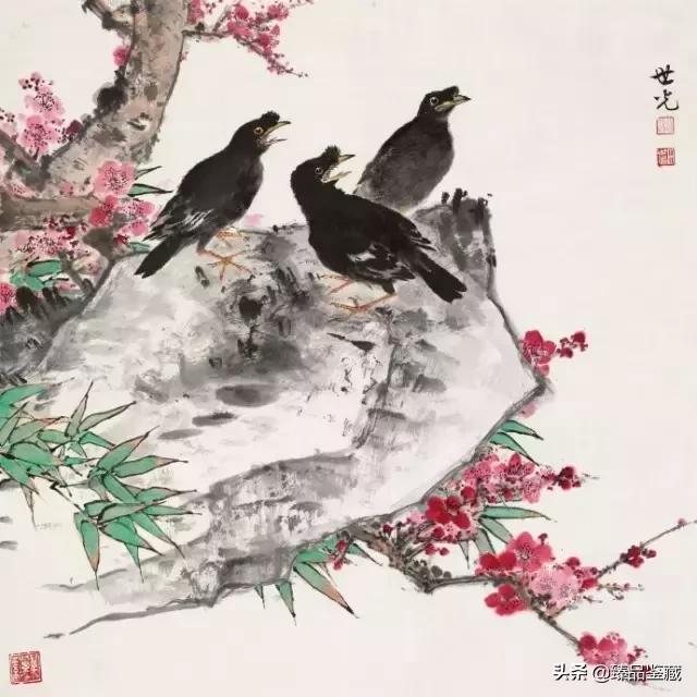 工笔大师田世光,工笔画大师田世光画孔雀好美